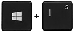 The Windows and I keyboard keys